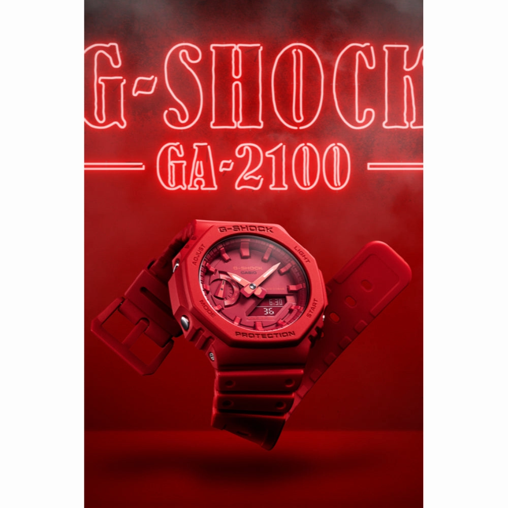 G-Shock Analog/Digital GA-2100 Series, Red