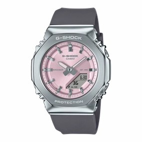 G-Shock Analog Digital Pink Dial Grey Resin Band Watch GMS2110-4A