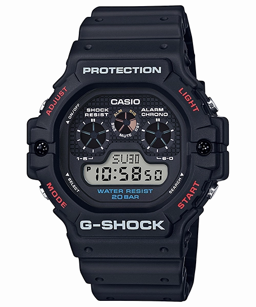 G Shock Digital 5900 Style Black Resin Band Watch DW5900-1D