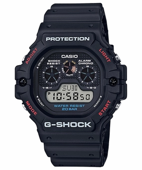 G Shock Digital 5900 Style Black Resin Band Watch DW5900-1D