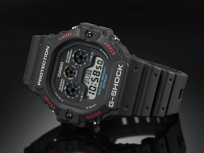G Shock Digital 5900 Style Black Resin Band Watch DW5900-1D