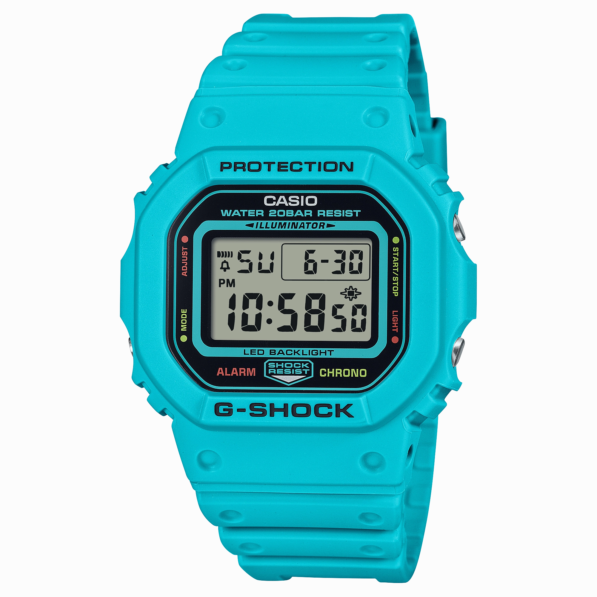 G-Shock Digital Blue Resin Band Watch DW5600EP-2D