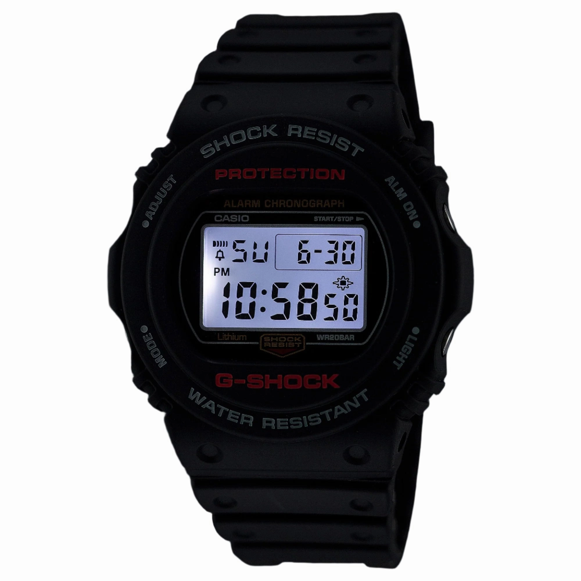 G-Shock Digital Grey Dial Black Resin Band Watch DW5750UE-1D