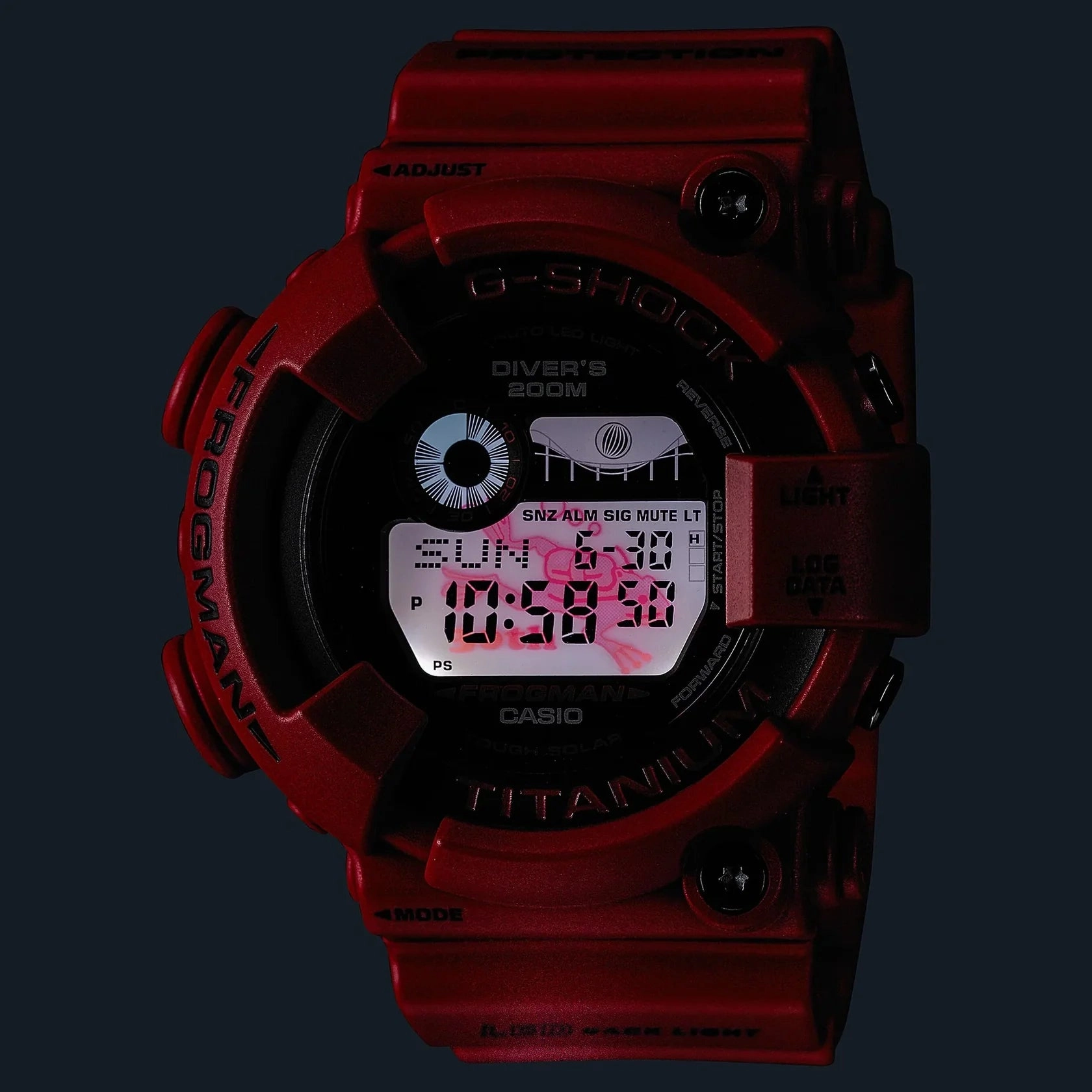 G-Shock Frogman Red Rubber Band Men's Watch GW8230NT-4D