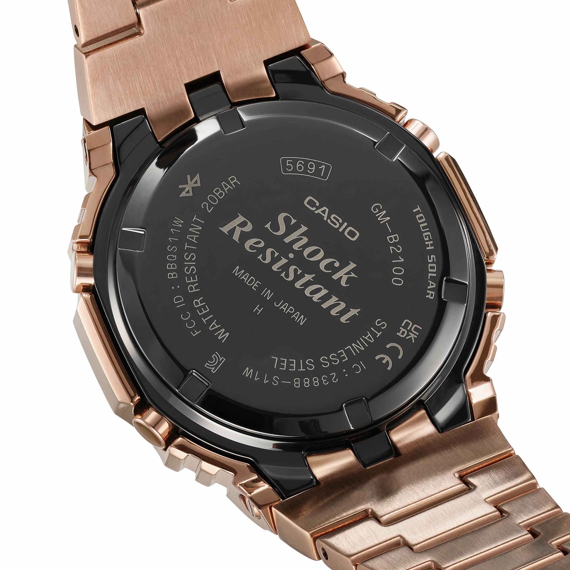 G-Shock Full Metal Rose Gold Solar Watch GMB2100GD-5A