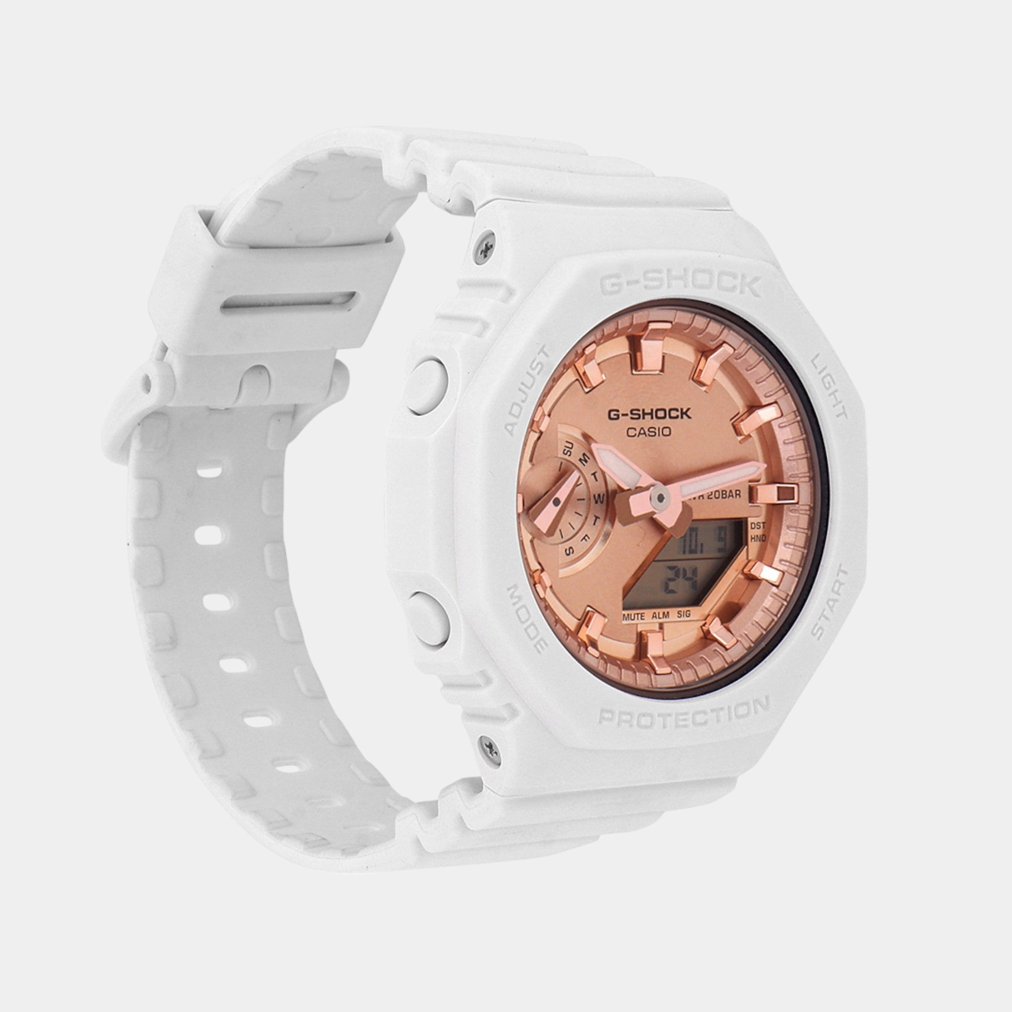 G-Shock Women Quartz Rose Gold Dial Analog-Digital Resin Watch GMA-S2100MD-7ADR G1461