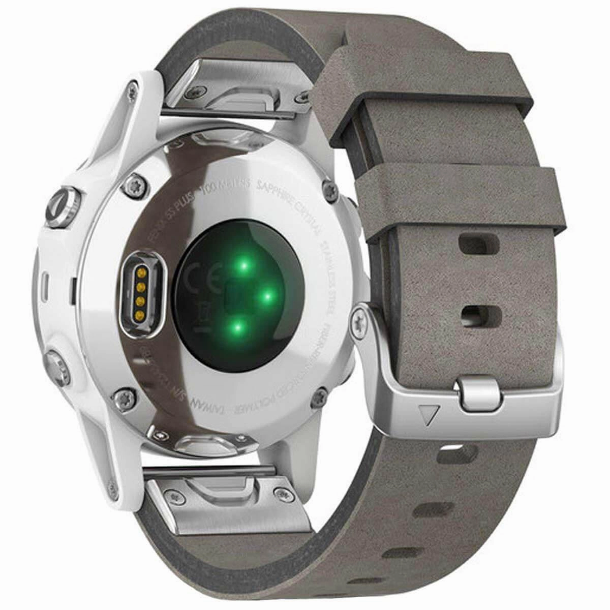 Garmin Unisex Smartwatch - fenix 5S Plus Multisport GPS Grey Strap | 010-01987-04