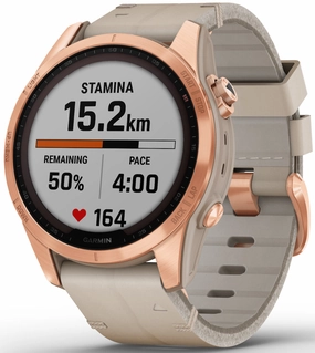 Garmin Watch Fenix 7S Sapphire Solar Rose Gold Titanium