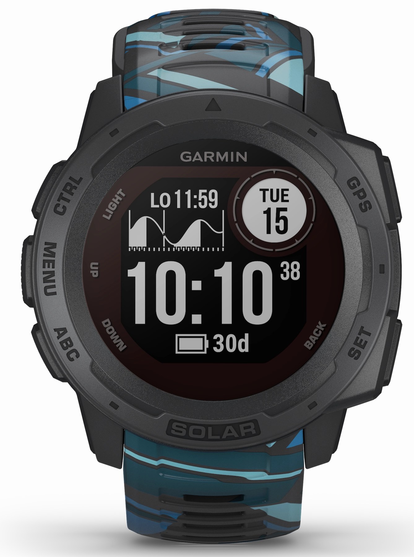 Garmin Watch Instinct Solar Surf Edition Pipeline