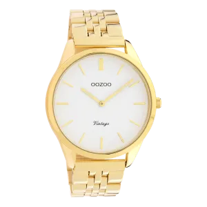 Gold coloured OOZOO watch with stainless steel bracelet - C9985