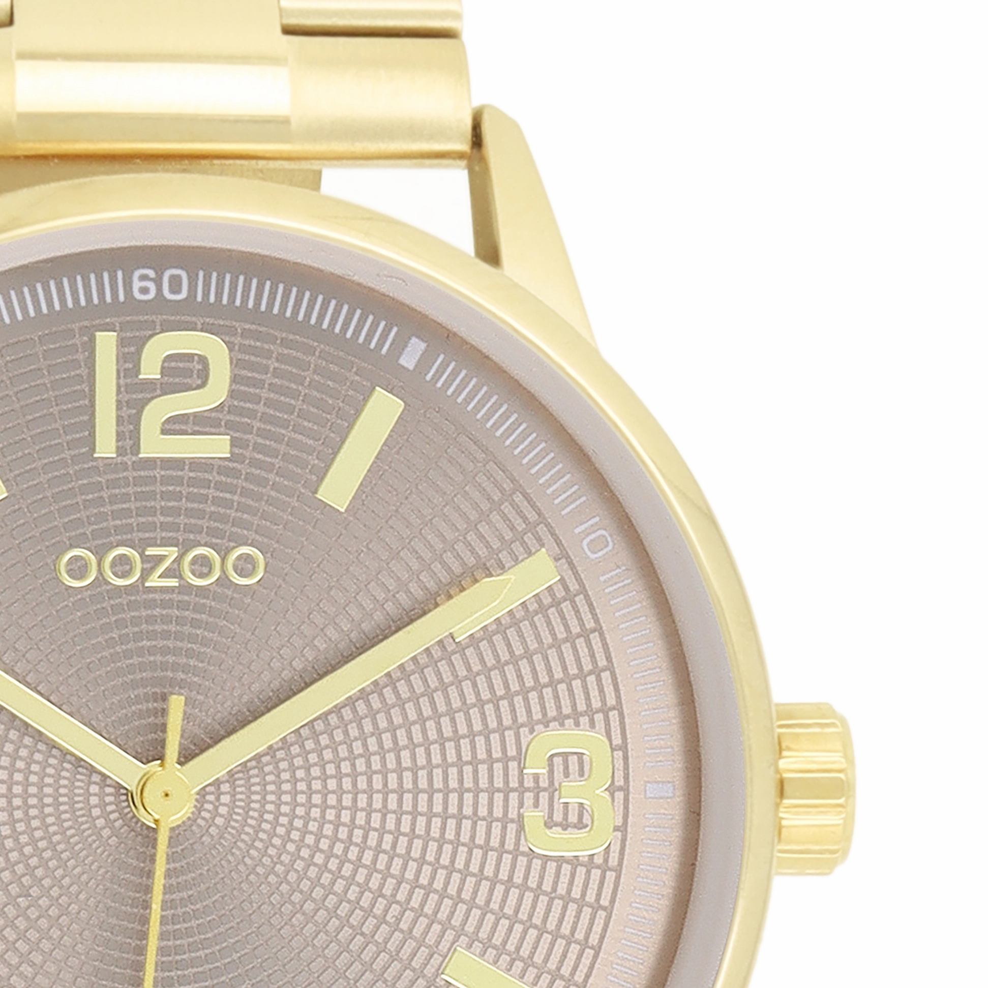 Gold coloured OOZOO watch with stainless steel bracelet - C11504