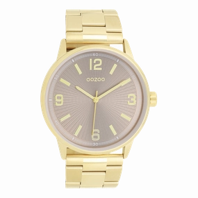Gold coloured OOZOO watch with stainless steel bracelet - C11504