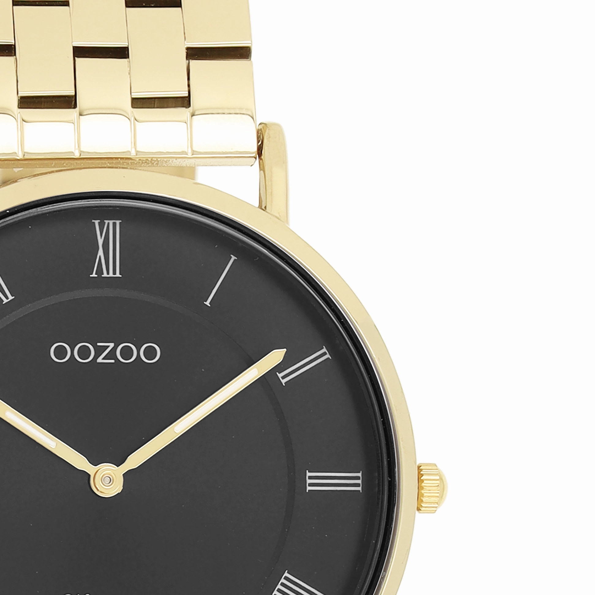 Gold coloured OOZOO watch with stainless steel bracelet - C20371