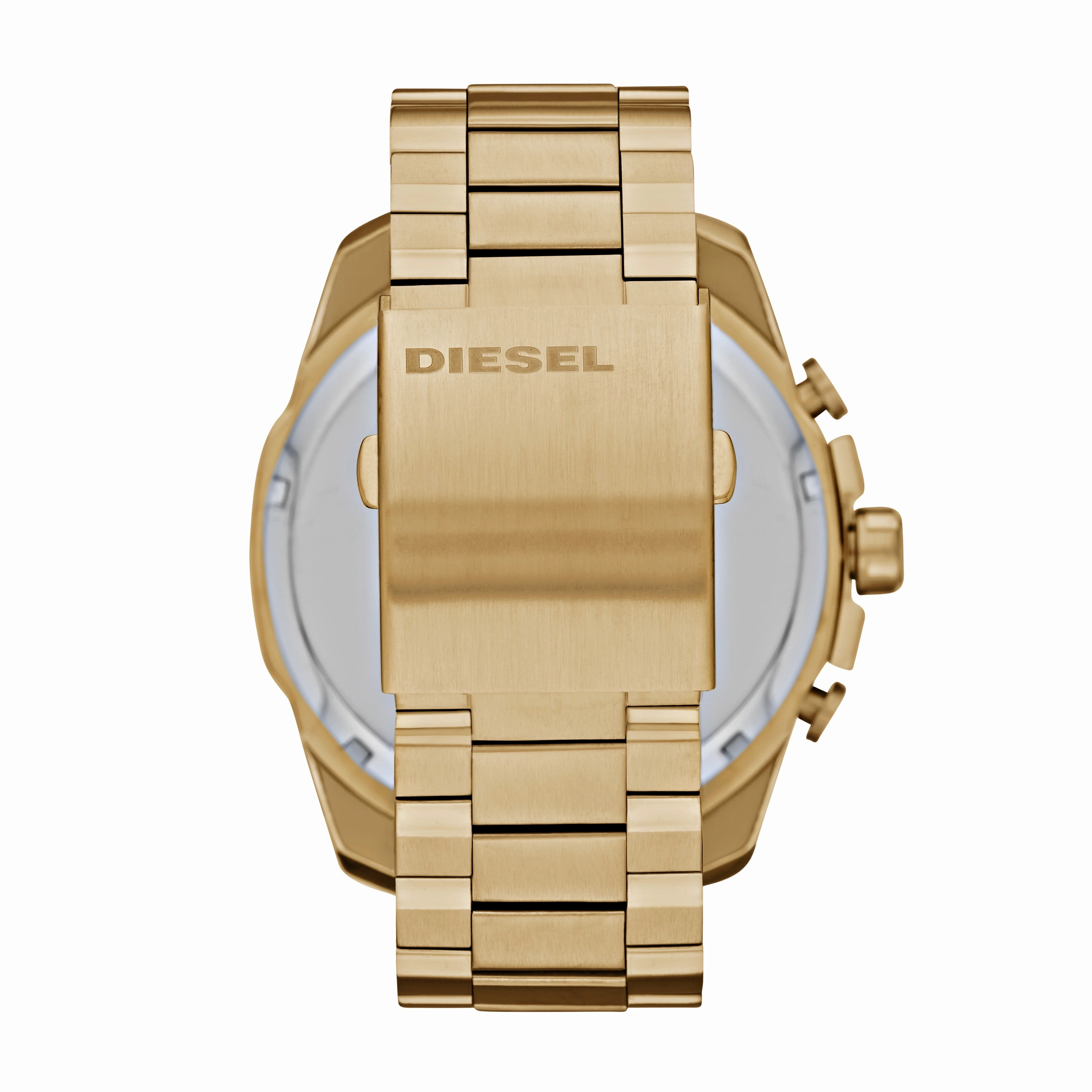 Gold-Tone Stainless Steel Diesel Mega Chief Chronograph Watch DZ4360