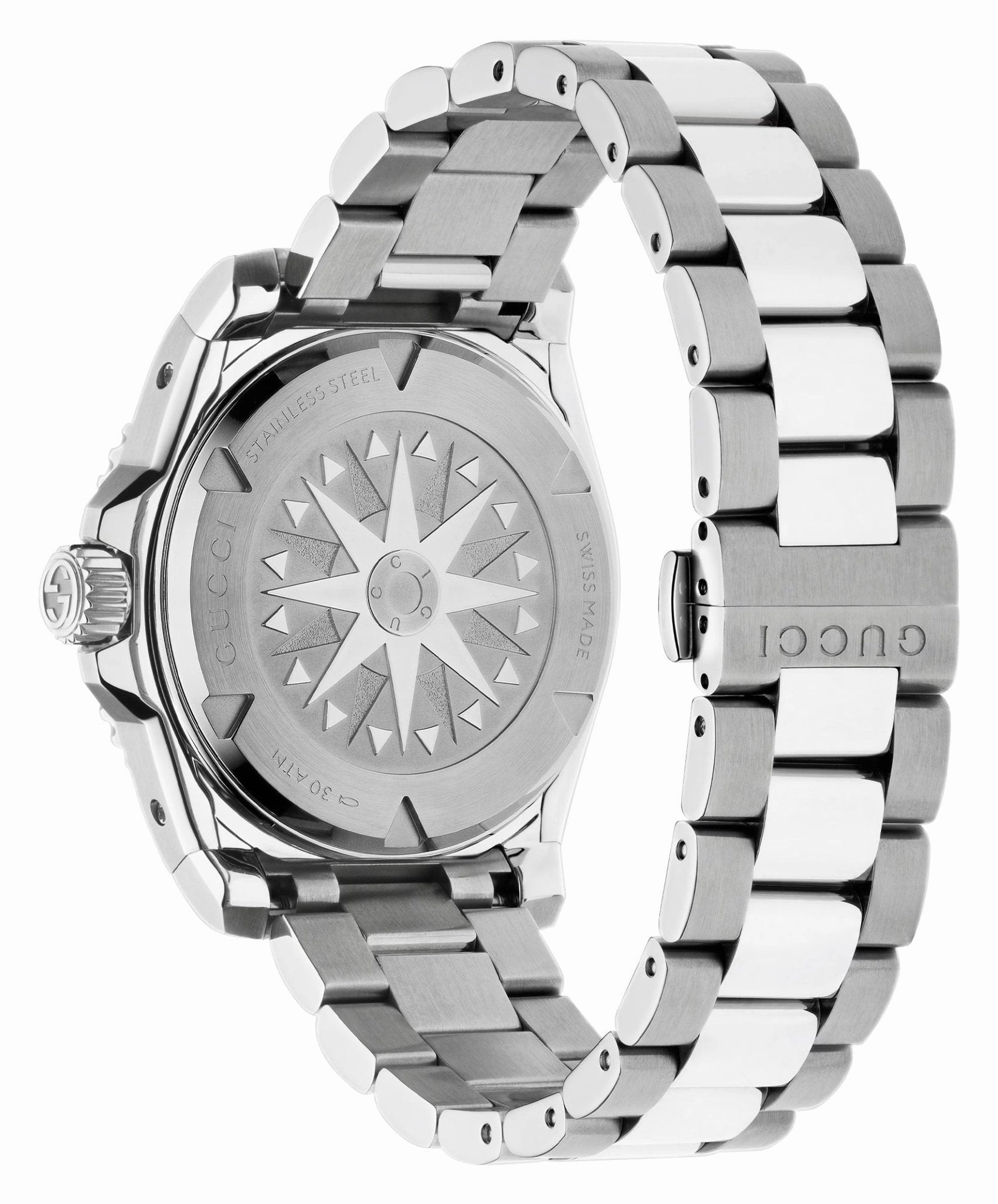 Gucci Dive Automatic Stainless Steel Black Dial Divers Mens Watch YA136353A