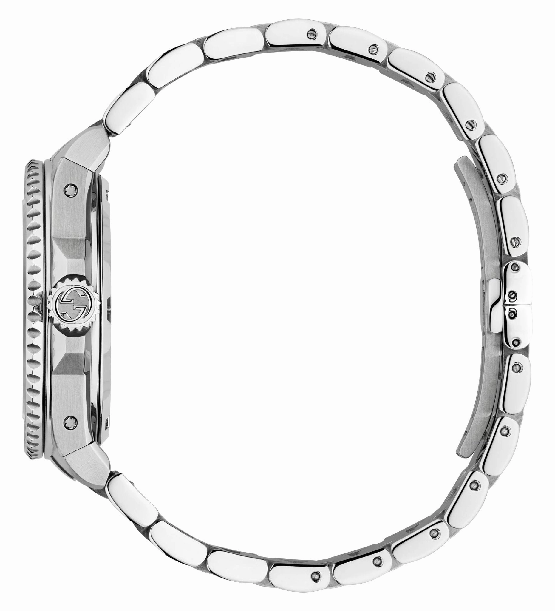 Gucci Dive Automatic Stainless Steel Black Dial Divers Mens Watch YA136353A
