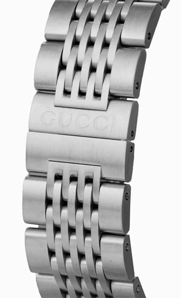 Gucci G-Timeless Chronograph Stainless Steel Blue Dial Date Quartz Mens Watch YA126256