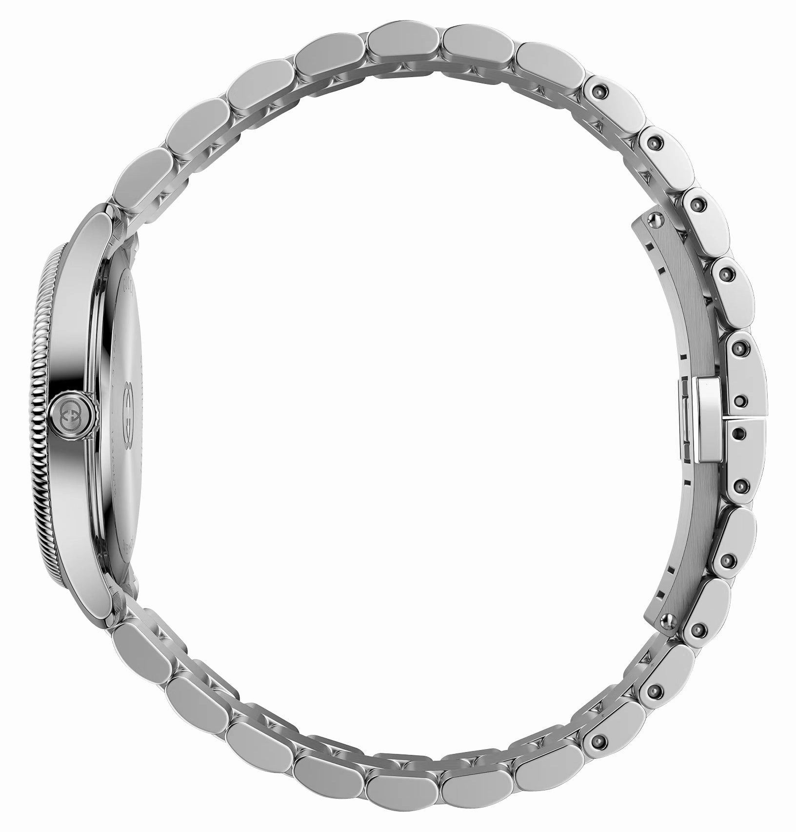 Gucci G-Timeless Stainless Steel Mother-of-Pearl Dial Diamonds Quartz Womens Watch YA1265064