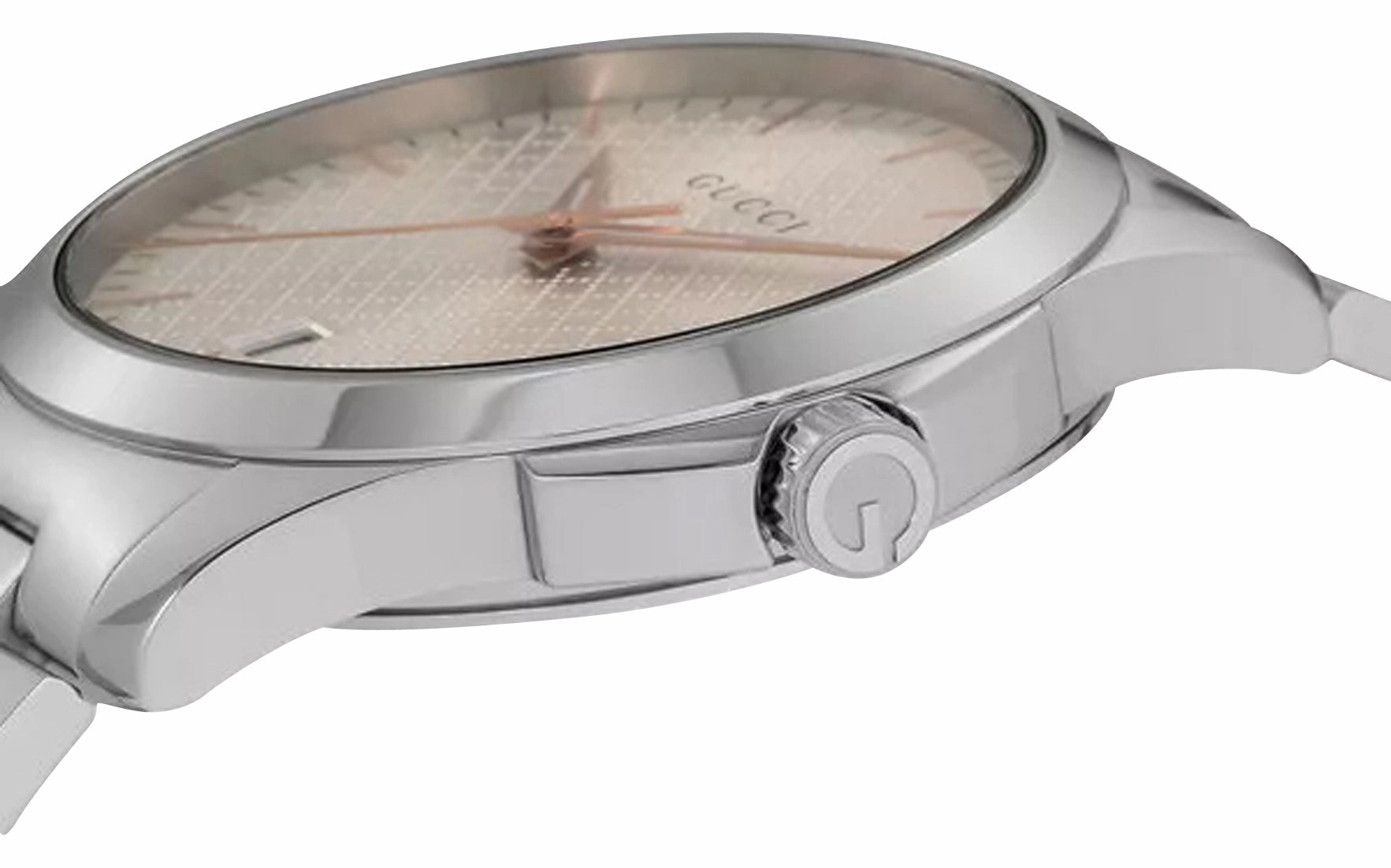 Gucci G-Timeless Stainless Steel Silver Dial Date Quartz Mens Watch YA1264052
