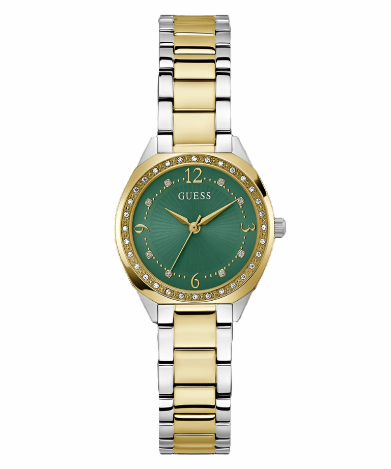Guess Charlotte Green Dial Two Tone Analog Watch GW0767L4