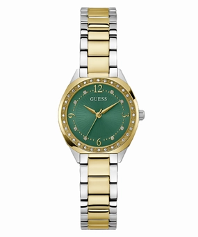 Guess Charlotte Green Dial Two Tone Analog Watch GW0767L4