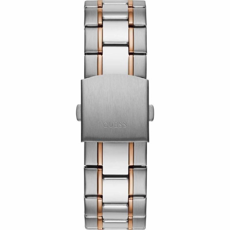 Guess Commander Mens Sport Silver/Rose Gold Multi-function Watch GW0056G5