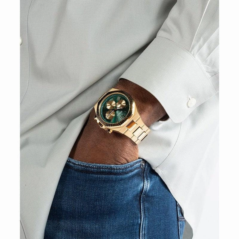Guess Equity Green Dial Multifunction Watch