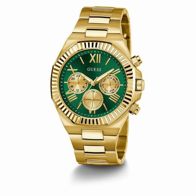 Guess Equity Green Dial Multifunction Watch