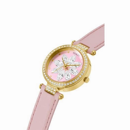 Guess Full Bloom Gold Tone Analog Ladies Watch GW0382L1