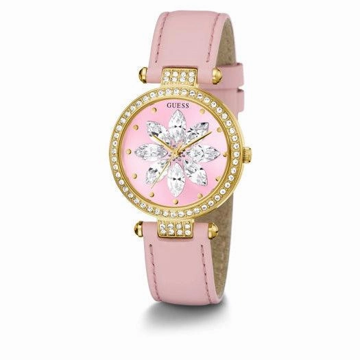 Guess Full Bloom Gold Tone Analog Ladies Watch GW0382L1