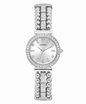 Guess Gala Silver Dial Stainless Steel Watch GW0401L1