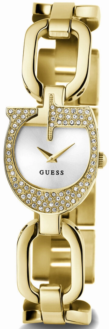 Guess Gia Silver Dial Gold Stainless Steel Watch GW0683L2