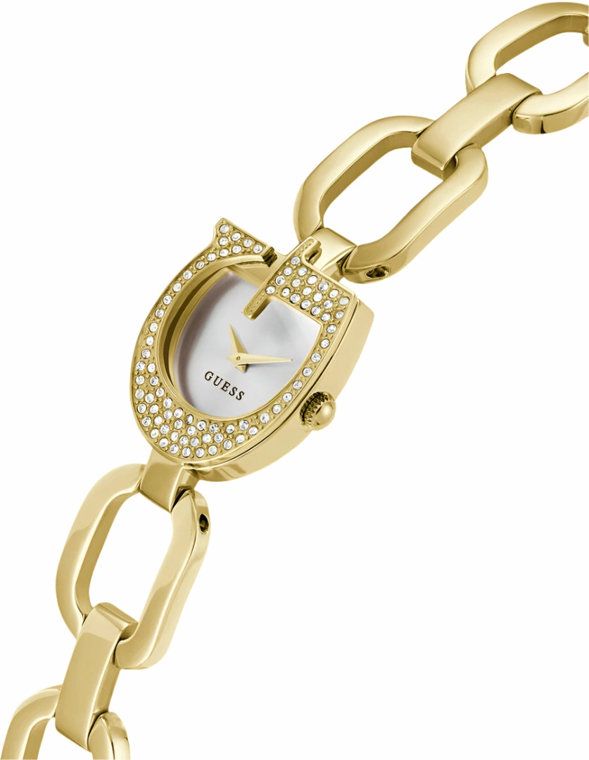 Guess Gia Silver Dial Gold Stainless Steel Watch GW0683L2