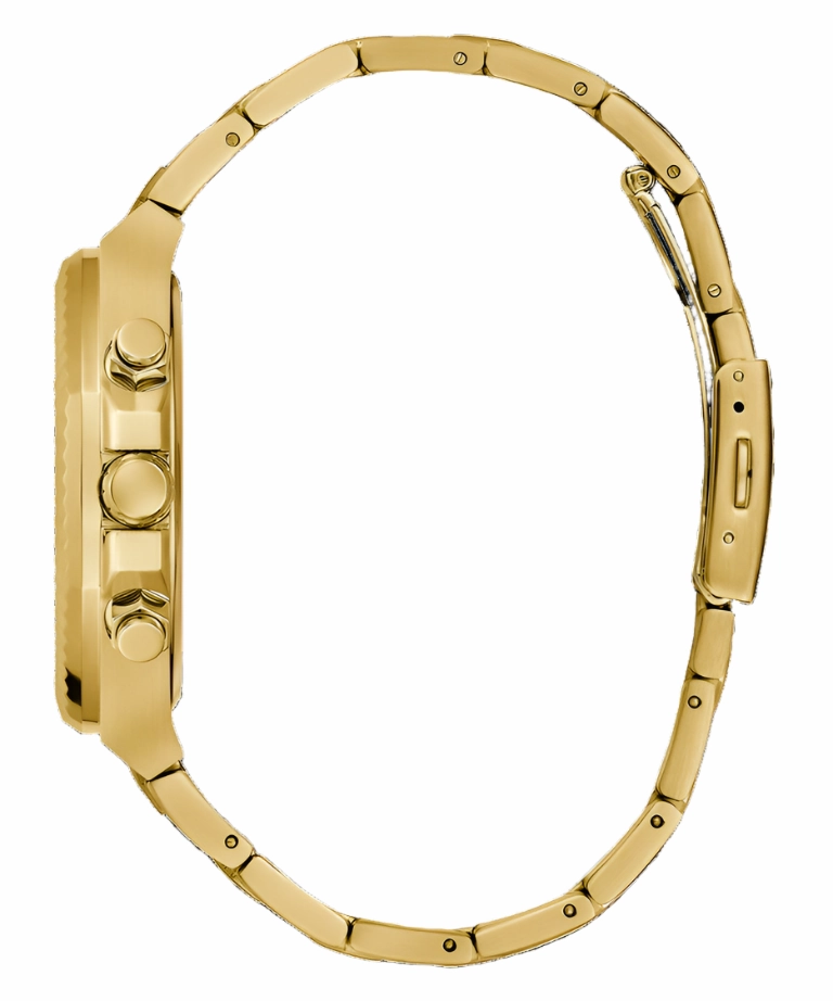 Guess Gold Green Dial Gold Bracelet Watch GW0703G2