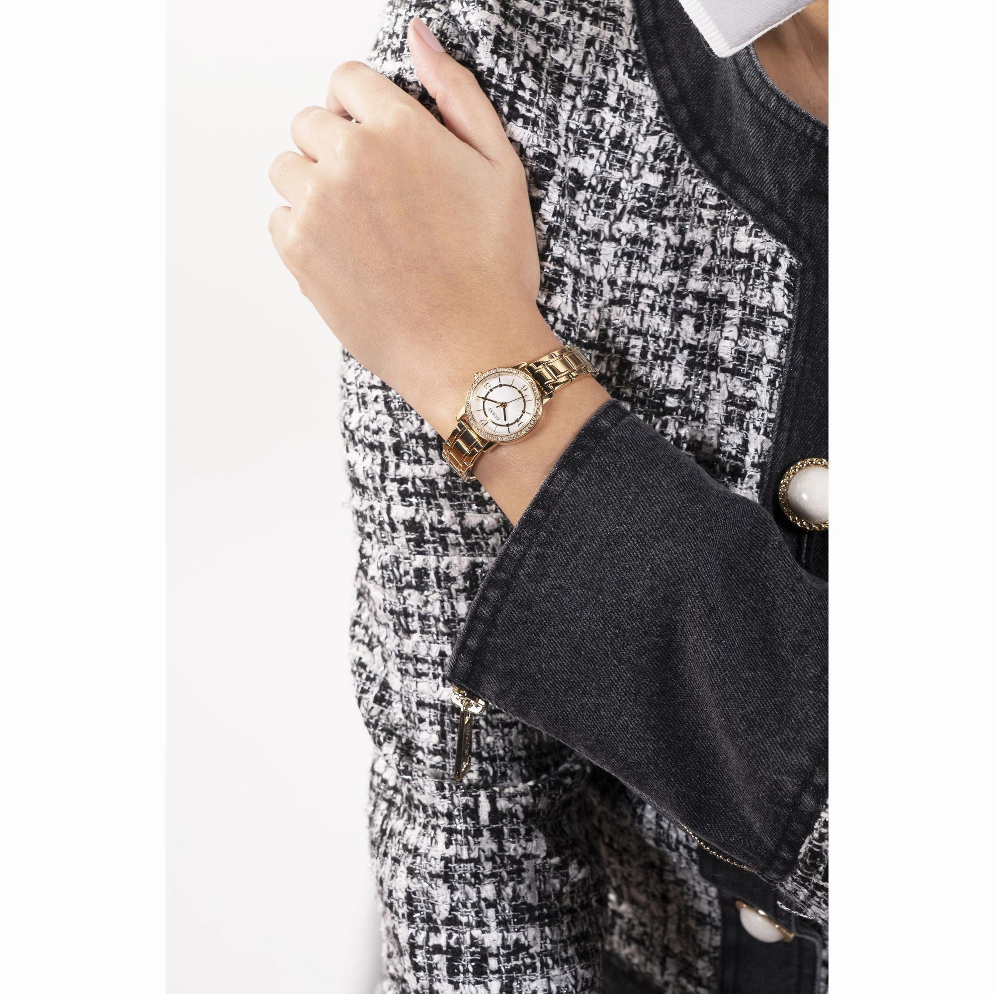 Guess Gold Melody Crystal Watch GW0468L2