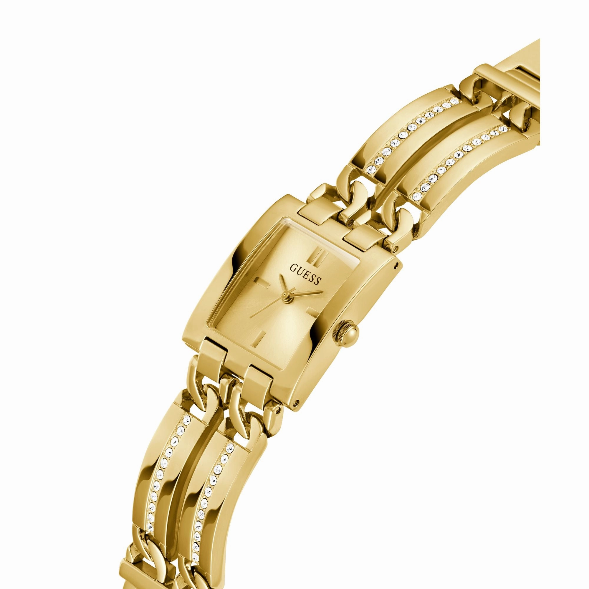 Guess Gold-Tone Square Analog Watch GW0668L2