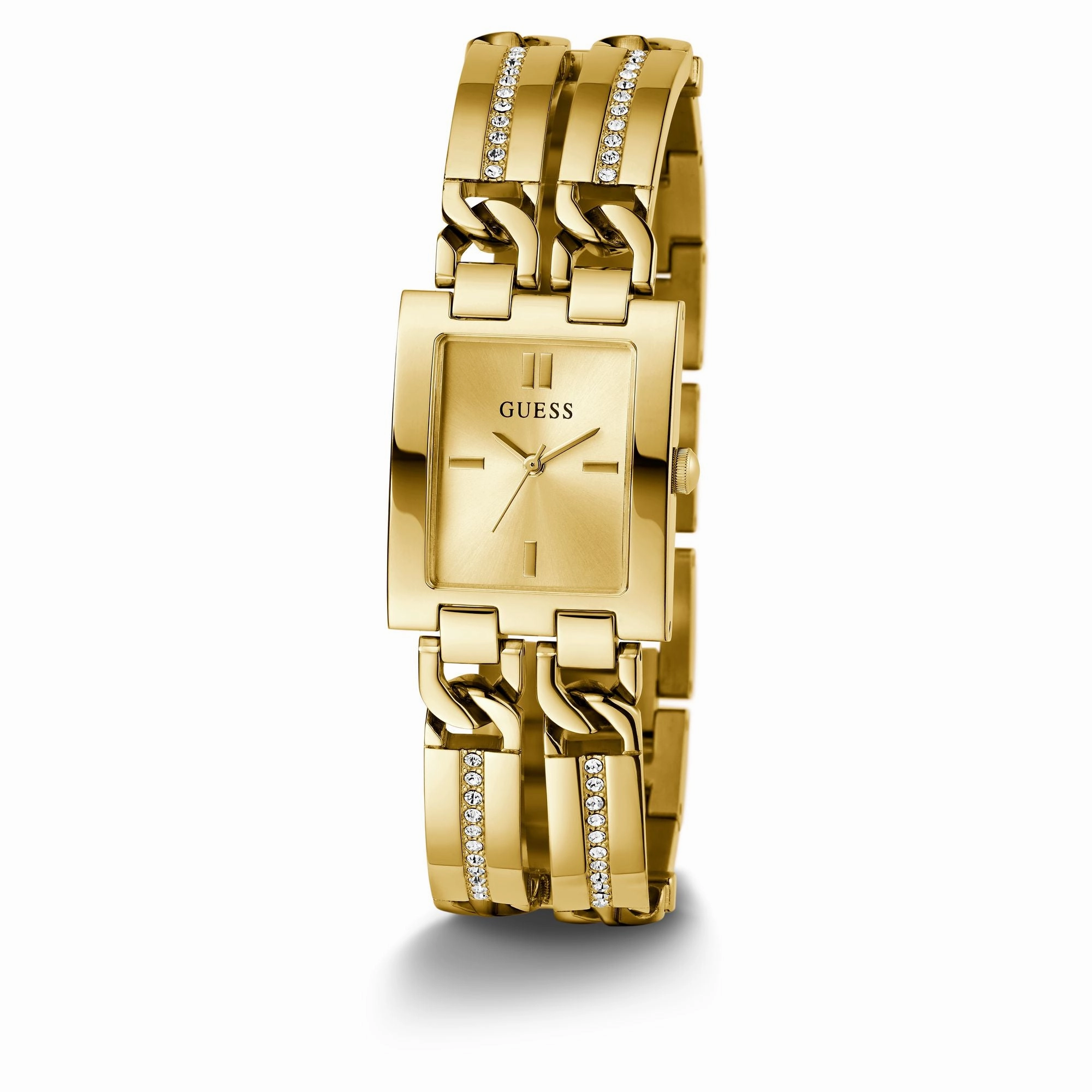 Guess Gold-Tone Square Analog Watch GW0668L2