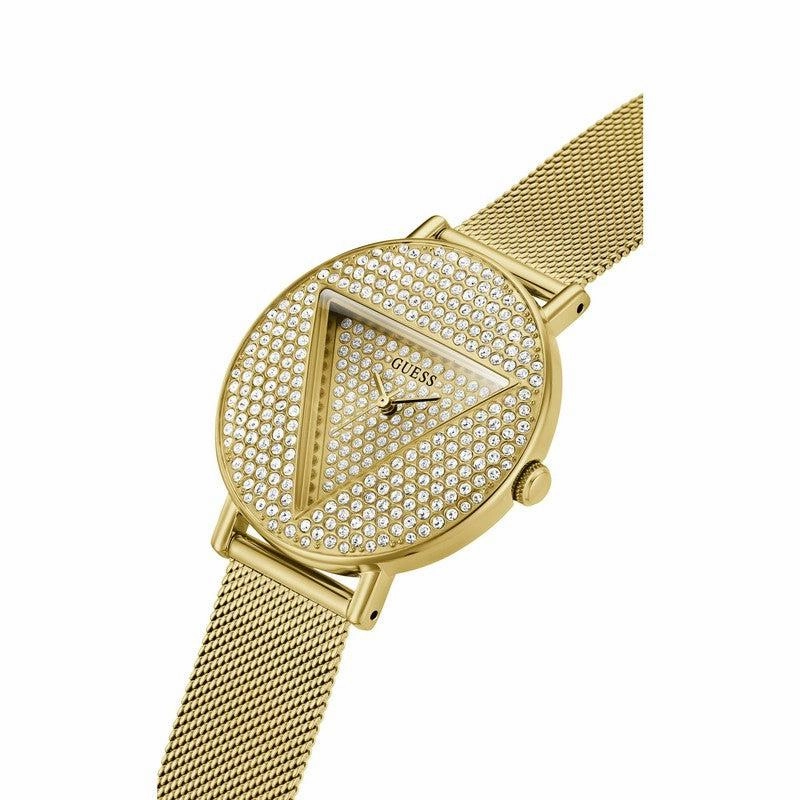 Guess Iconic Gold Tone Analog Ladies Watch GW0477L2