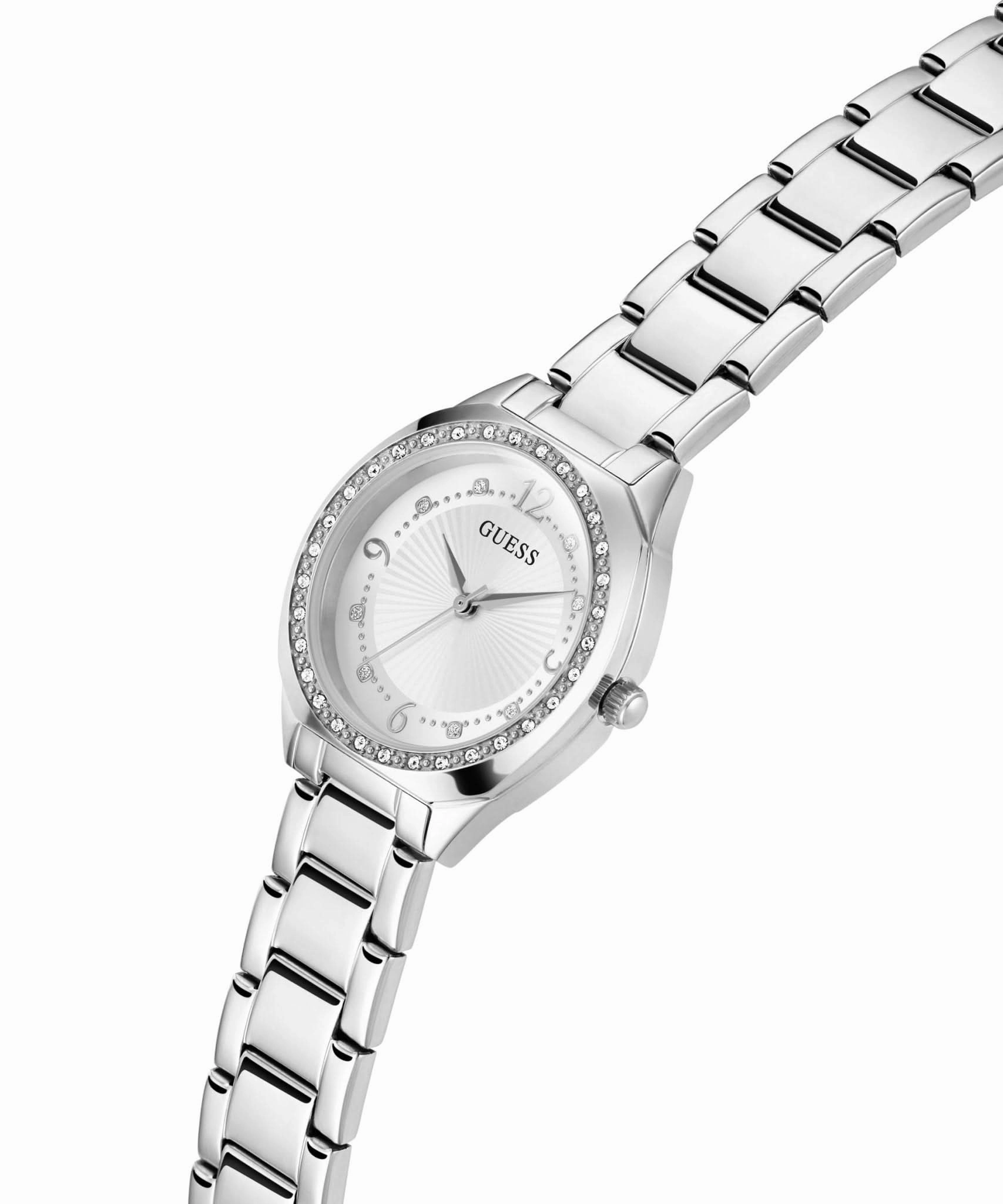 Guess Ladies Charlotte Silver Tone Stainless Steel Watch GW0767L1
