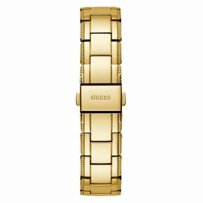 Guess Ladies Crystal Clear Stainless Steel Gold Tone Watch GW0470L2