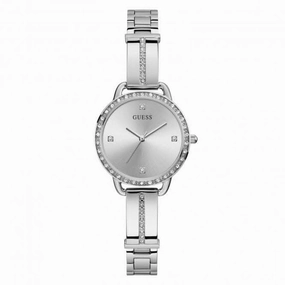 Guess Ladies Dress Stainless Steel Silver Watch GW0022L1