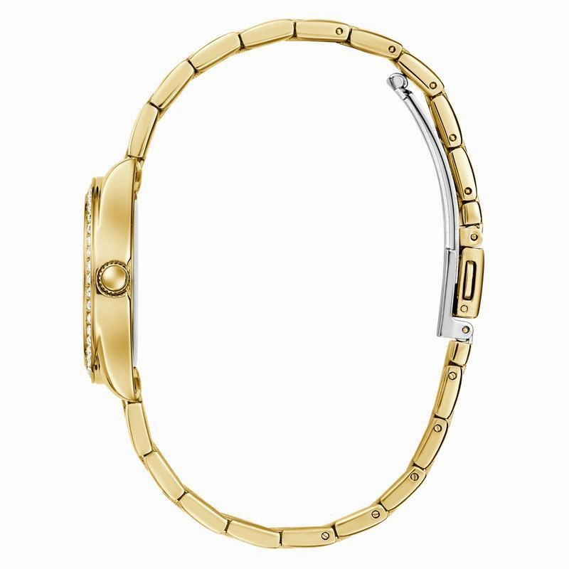 Guess Ladies Gold Tone Analog Watch