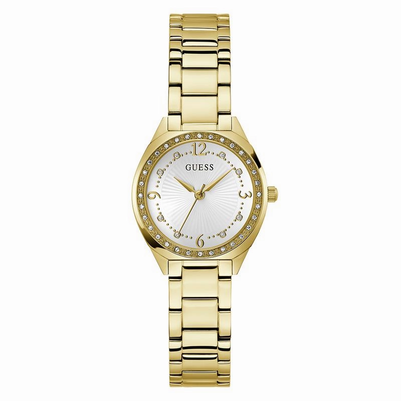 Guess Ladies Gold Tone Analog Watch