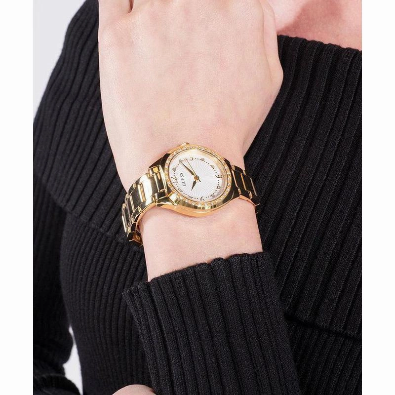 Guess Ladies Gold Tone Analog Watch