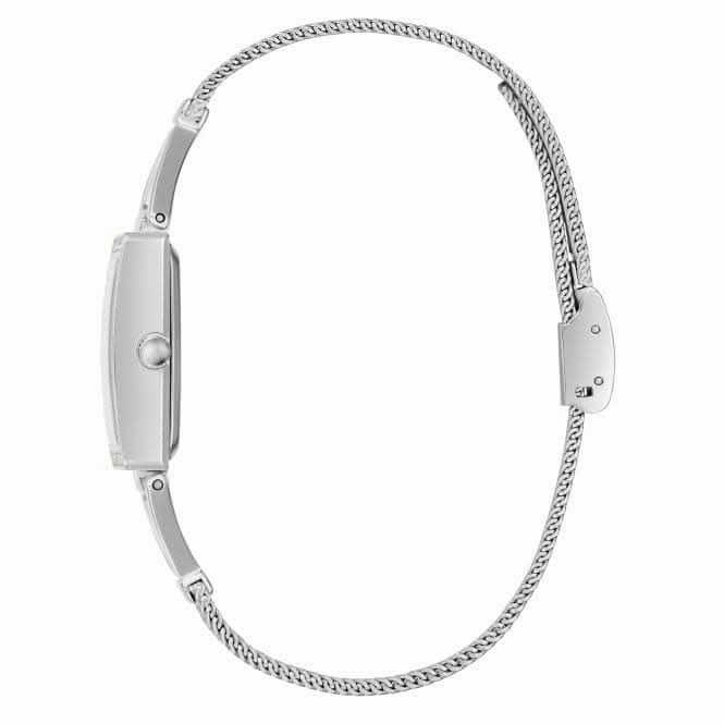 Guess Ladies Grace Stainless Steel Mesh Silver Watch GW0400L1