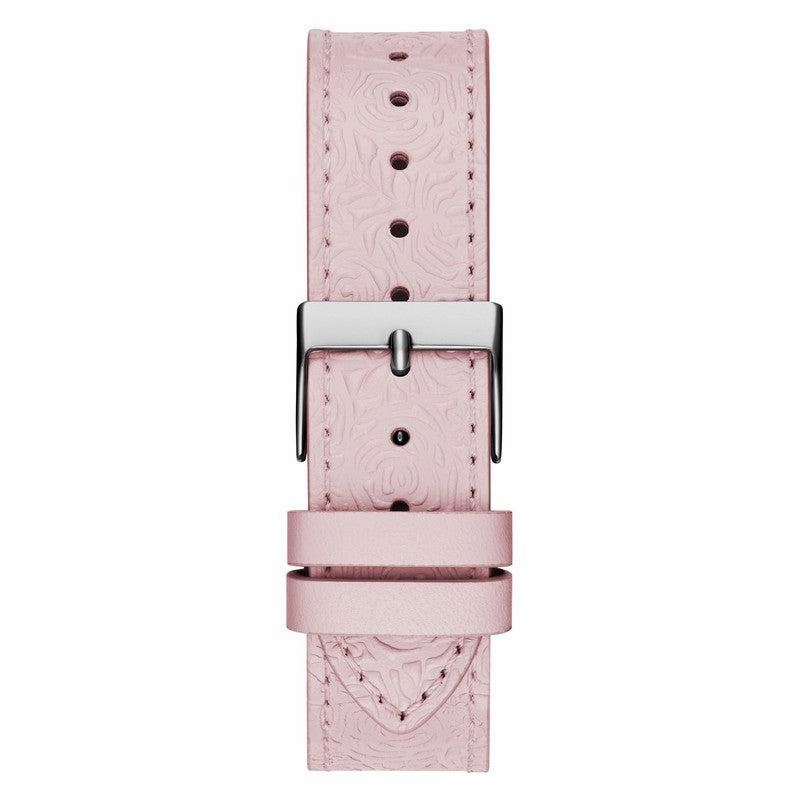 GUESS Ladies Pink Silver Tone Analog Watch GW0529L1