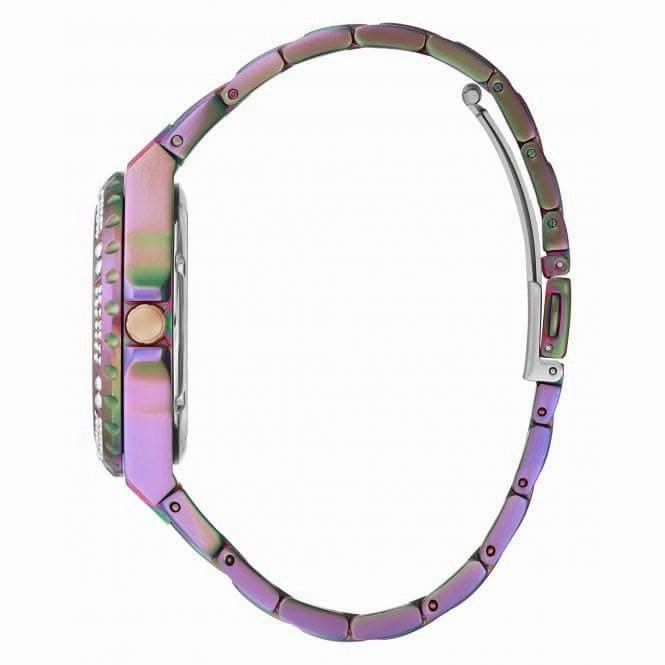 Guess Ladies Reveal Stainless Steel Iridescent Watch GW0302L3