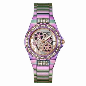 Guess Ladies Reveal Stainless Steel Iridescent Watch GW0302L3
