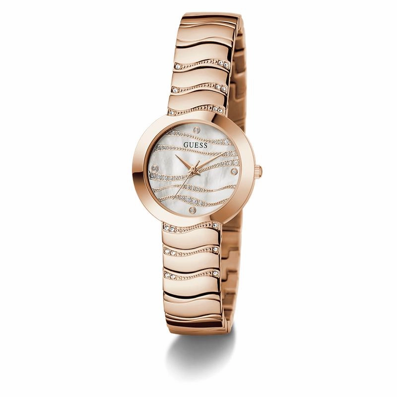 Guess Ladies Rose Gold Tone Analog Watch