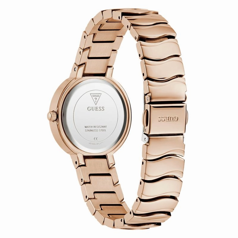 Guess Ladies Rose Gold Tone Analog Watch
